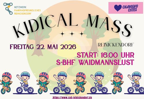 Kidical Mass in Waidmannslust und Hermsdorf