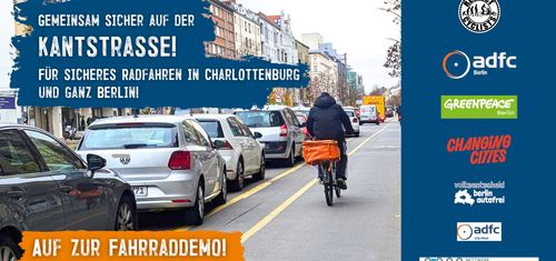 Demo: Erhalt des Radstreifens in der Kantstraße