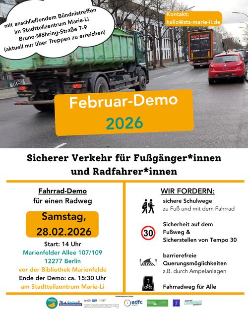11. Marienfelder Allee Demo für sicheren Verkehr