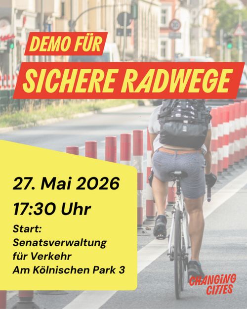 Es reicht! Suche sicheren Radweg!