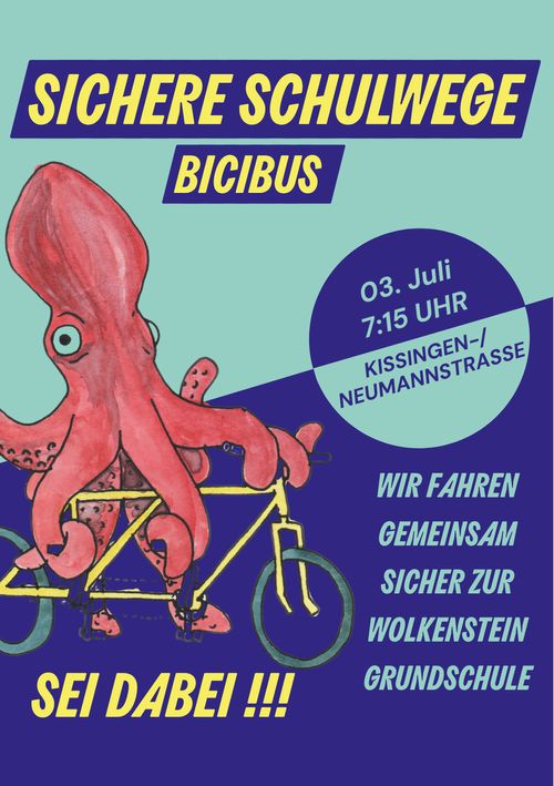 Sichere Schulwege Bicibus Demo