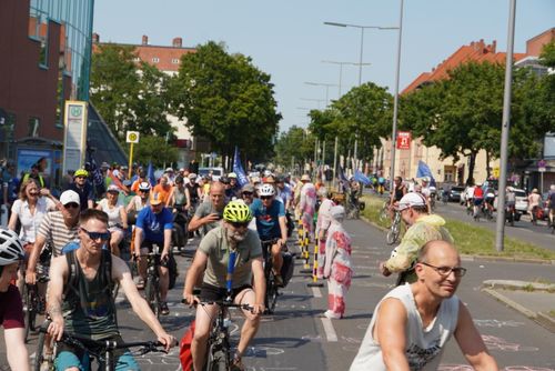 Fahrrad-Demo Ollenhauerstraße / Reinickendorf
