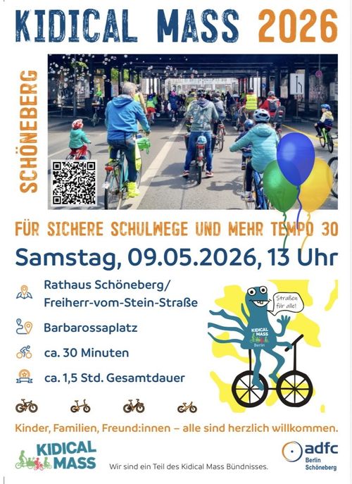Kidical Mass Schöneberg 13 Uhr Rathaus Schöneberg
