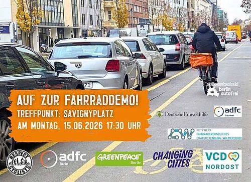 Radfahren auf der Kantstraße? Aber bitte nur sicher!