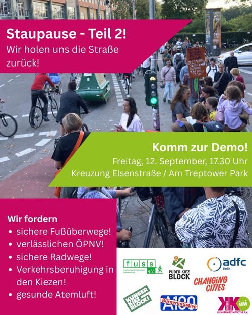Staupause 2 Kreuzung Elsenstraße / Am Treptower Park