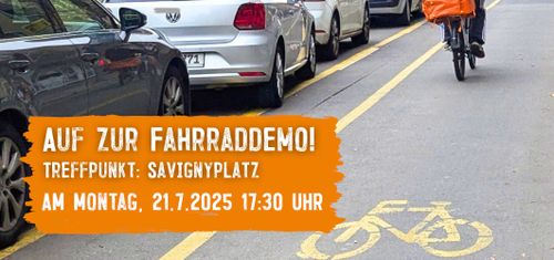 Radweg in der Kantstraße erhalten! Sicher Radfahren in Charlottenburg und ganz Berlin