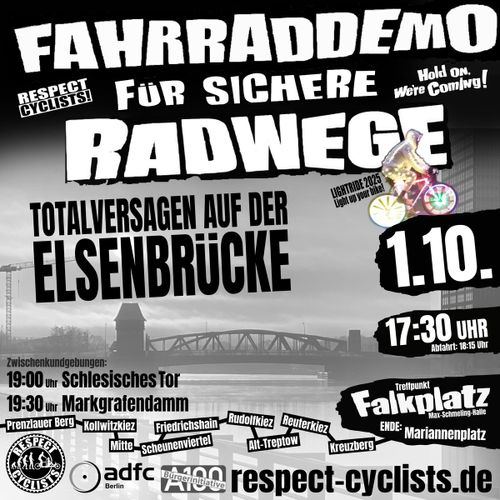 Respect Cyclists - Lightride - Totalversagen auf der Elsenbrücke - RC2510