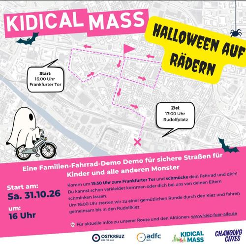 Kidical Mass - Halloween auf Rädern